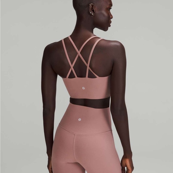 lululemon athletica Other - lululemon Like A Cloud Longline Sports Bra (Twilight Rose)